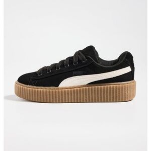 PUMA Womens Fenty X Creeper Phatty Lace Up Sneakers black suede NEW Sz 7